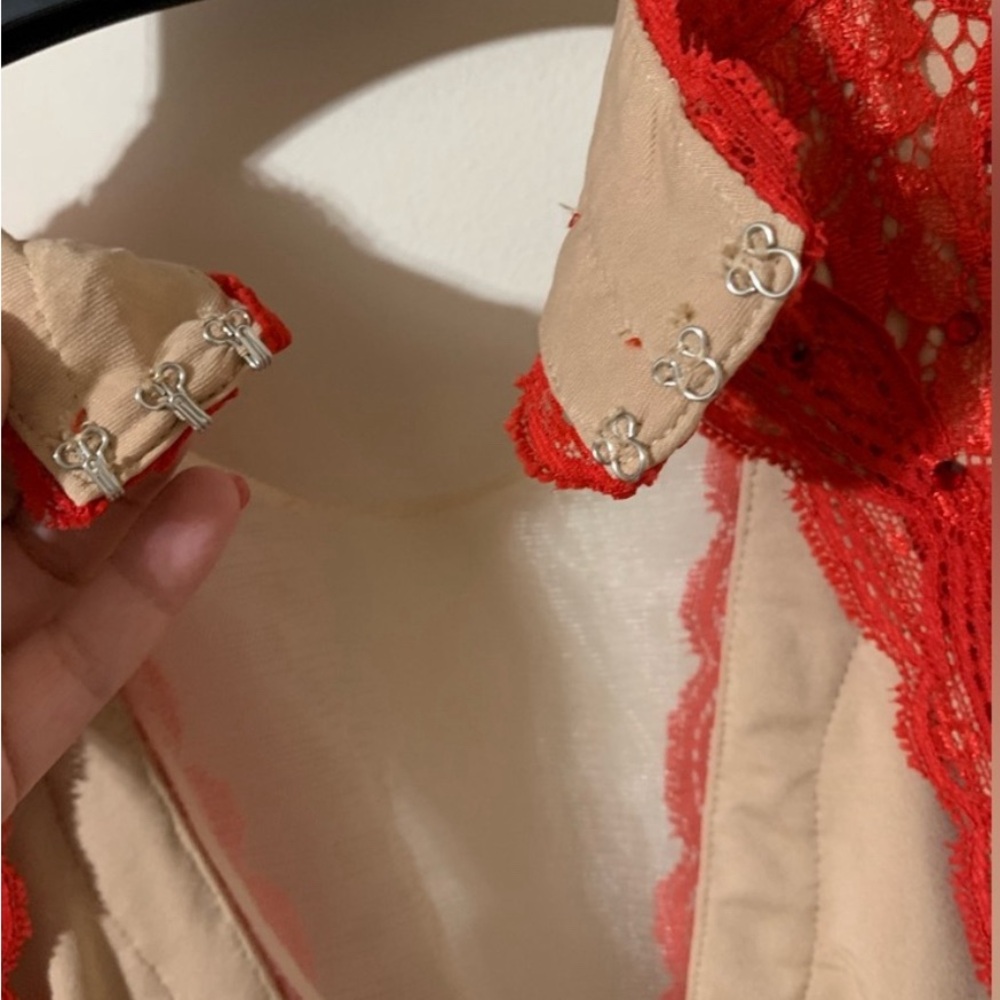NEW Frank Lyman Design Red Lace Cocktail Dress size 6 - Picture 8 of 8